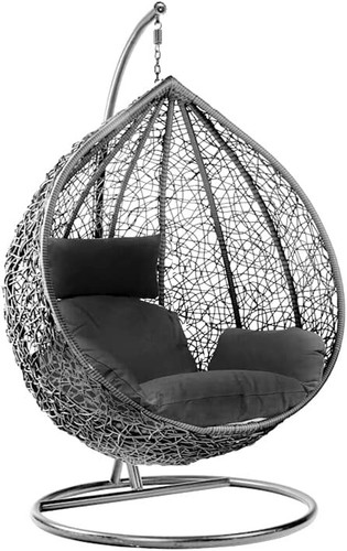 Wicker hanging egg chair - wicker,