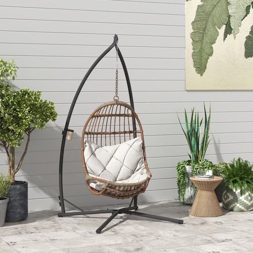 Hanging chair stand steel egg - chair,