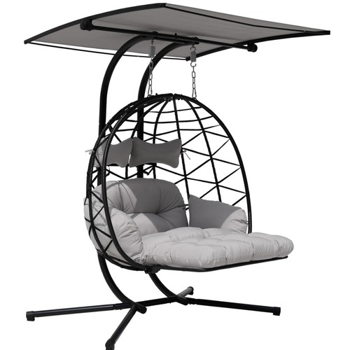 Hanging egg chair with stand - egg,